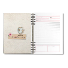 Caderno de Estudo Pessoal coleção flores 10