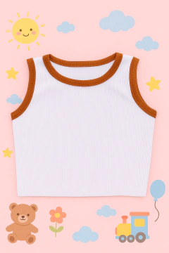 Blusa Cropped Regata Infantil e Juvenil Ribana para Meninas e Adolescentes (BINF520) na internet