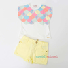 Conjunto infantil blusa Mon Sucré e shorts Kukiê