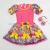 Vestido caipira infantil luxo Claudete São João Festa Junina