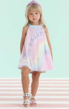 Vestido Candy Color Tule Galaxy Mon Sucré verão