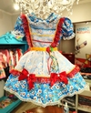 Vestido caipira infantil luxo baba de moça São João Festa Junina