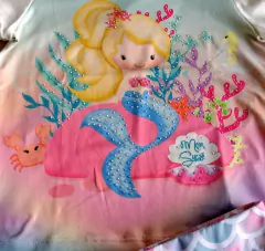 Conjunto saia e camiseta Sereia Ariel Mon Sucré - comprar online