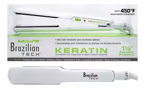 PLANCHA BABYLISS PRO KERATIN BRAZILIAN TECH