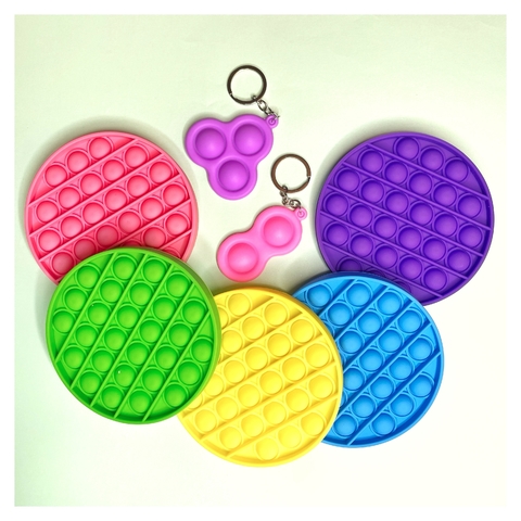 LLAVERO POP IT VIOLETA triple