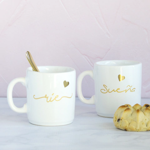 TAZA PALABRAS DORADAS+ ORO