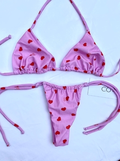 bikini corazon rosa solo corpiño(95-100)