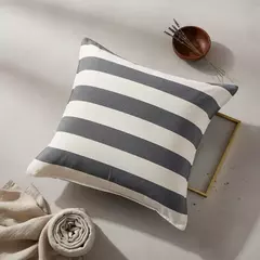 FUNDA DE ALMOHADON TUSOR RAYADO 40x40 - Run Forest Mayorista