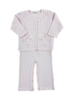 Conjunto Flores de Crochê Rosa - comprar online
