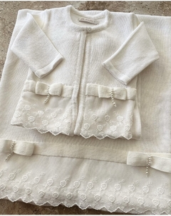 Conjunto renda - Baby Fio Tricot Infantil