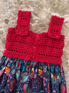 Vestido crochê Heloa - Baby Fio Tricot Infantil