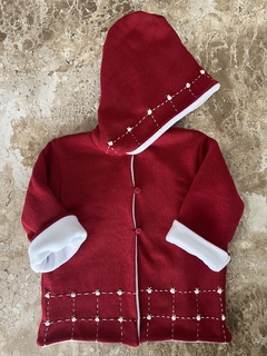 Mantô xadrez rococó! - Baby Fio Tricot Infantil