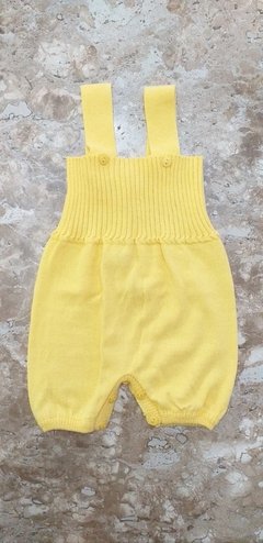 Imagem do Salopete Curta Baby Fio Amarelo