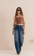Calça Baggy Lavagem Escura - loja online