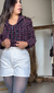 Top tweed tomara que caia - loja online