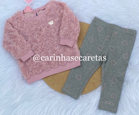 Conjuto flores felpudo Juicy Conture