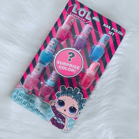 kit esmaltes lol com gliter