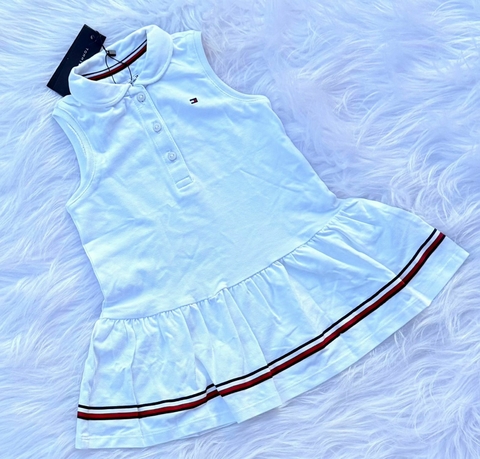 Vestido polo regata branco Tommy Hilfiger - comprar online