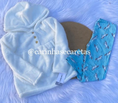 conjunto felpudo com legging unicornio carters