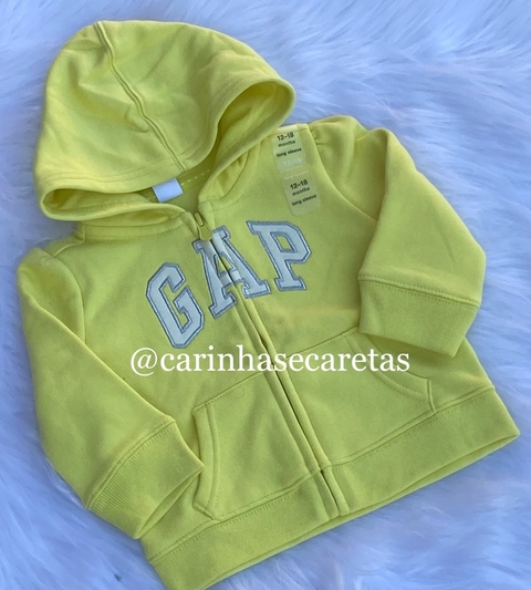 Moletom Gap amarelo flanelado