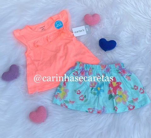 conjunto flores neon carters