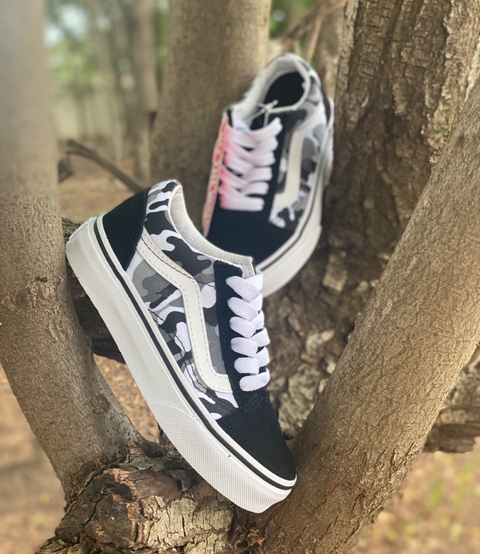 TÊNIS VANS OLD SKOOL CAMO INFANTIL
