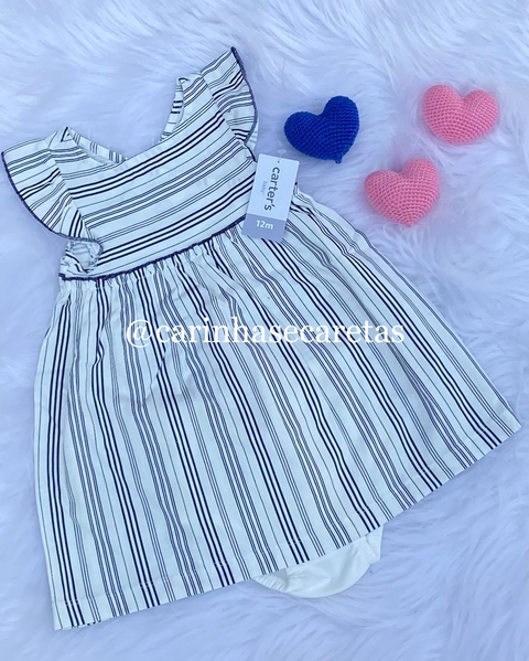 vestido listrado carters