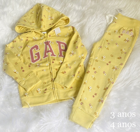 Conjunto Gap amarelo flor