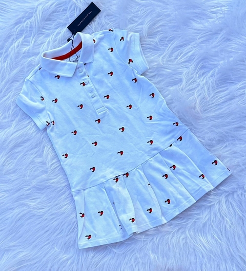 Vestido branco coração Tommy Hilfiger