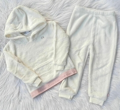 Conjunto fleece branco CK