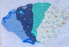 Kit 4 bodys azuis