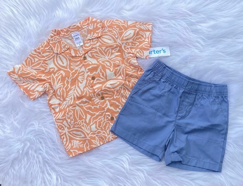 Conjunto estilo Carters laranja