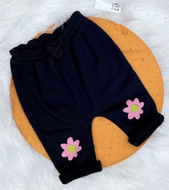 Calça moletom GAP flor azul marinho