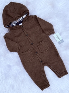 Macacão trico marrom carters - comprar online
