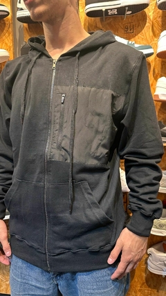 CAMPERA ZIPPERS HANG LOOSE (NEGRO)