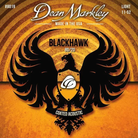 Cuerdas para guitarra acústica 80/20 revestidas Dean Markley Blackhawk(TM) 8019, calibre 11-52 - comprar online