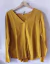 Camisola, manga regulable, mostaza, talle M (st040319) - tienda online
