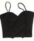 Top elastizado con picos, negro, talle único (r040619) - Namaste Argentina