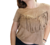 Remera de gamuza, camel, talle unico (t050316)