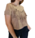 Remera de gamuza, camel, talle unico (t050316) - Namaste Argentina