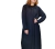 Vestido largo de lanilla con capucha oversize, negro, talle unico (v030321)