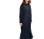 Vestido largo de lanilla con capucha oversize, negro, talle unico (v030321) - Namaste Argentina