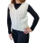 Chaleco de lana trenzado, natural, talle unico (lj010321)