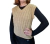Chaleco de lana trenzado, beige, talle unico (lj040321)