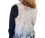 Chaleco peludo, crudo, corto, talle único (a010316) - comprar online