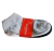 Pack x 3 soquetes, blanco + negro + gris (yl020621) - comprar online