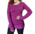 Sweater de hilo y lycra, bordo, largo, talle unico (in110317)