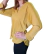 Camisola de creppe manga larga, mostaza, talle M st030419) - comprar online