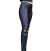 Calza de lycra, con bota bordada en cuerina elastizada, negra, talle unico (c040716)