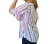 Camisola de fibrana, manga corta con volados, blanca, talle unico (s040918) - comprar online